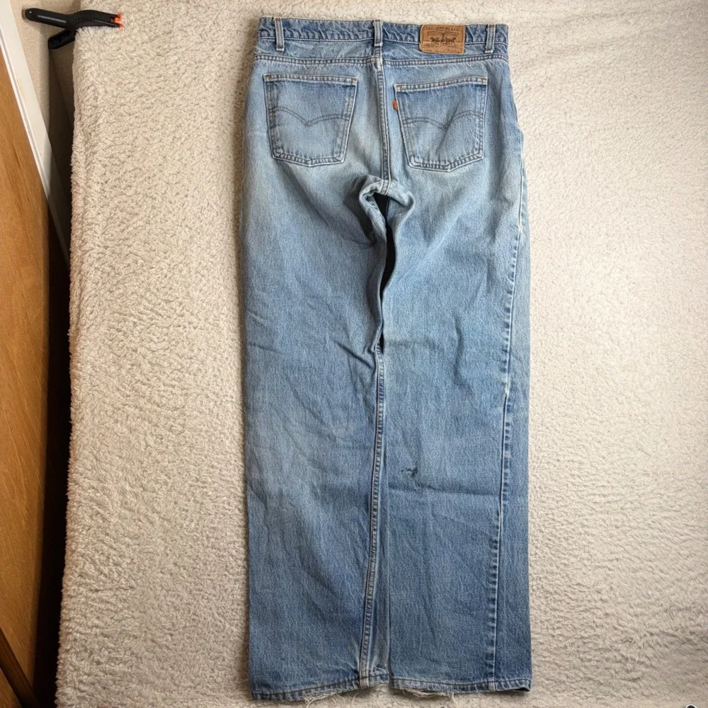 Vintage Levis 505 Orange Tab Jeans Mens 36x34 (34x33) Made in USA Denim 1989